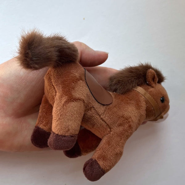 Small Plush Pony Stuffed Animal Doll Accessory Keychain