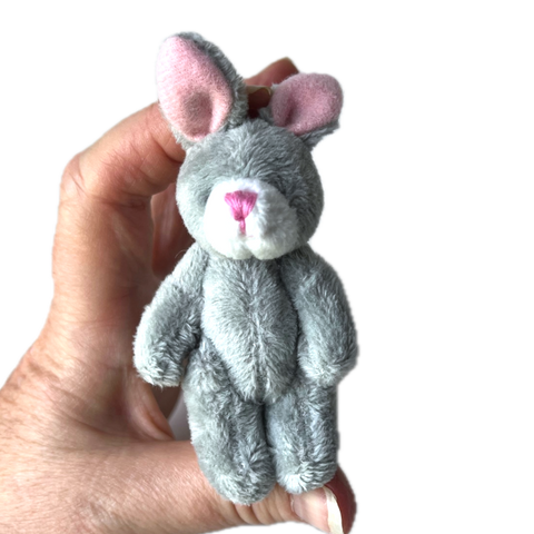 Small Gray Plush Bunny Rabbit