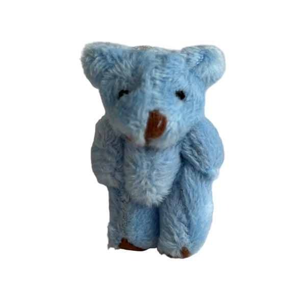 Very Tiny Stuffed Teddy Bear (Blue)