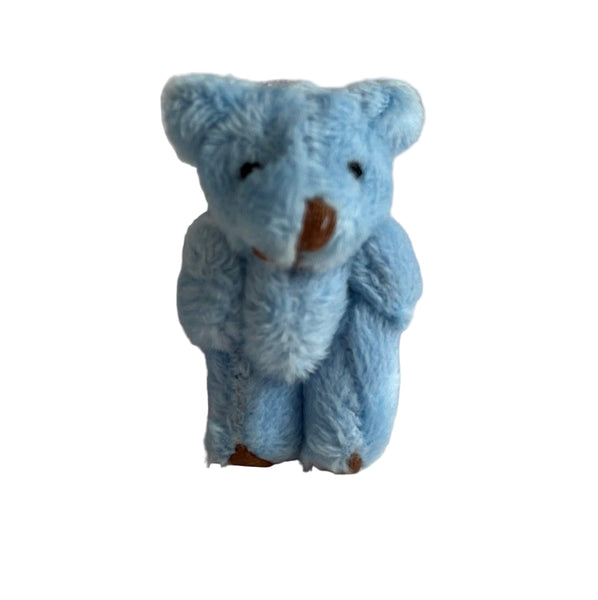 Very Tiny Stuffed Teddy Bear (Blue)