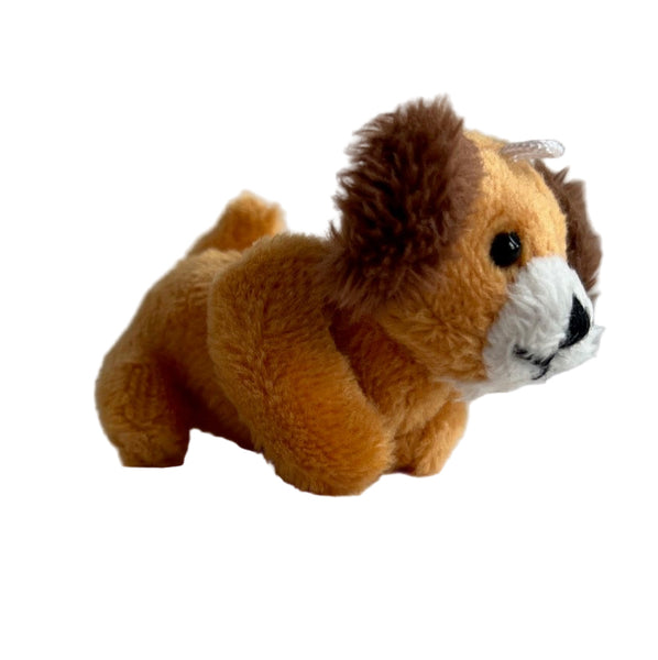 Mini Stuffed Puppy Dog Bag Charm (browns)
