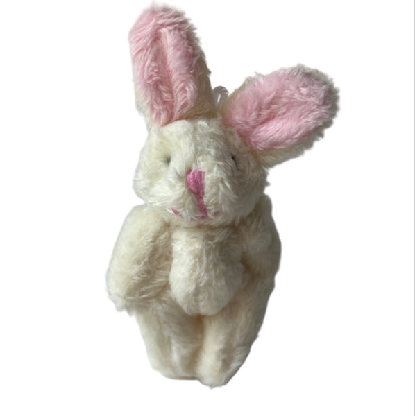 Mini Plush Bunny (Cream Pink Ear)