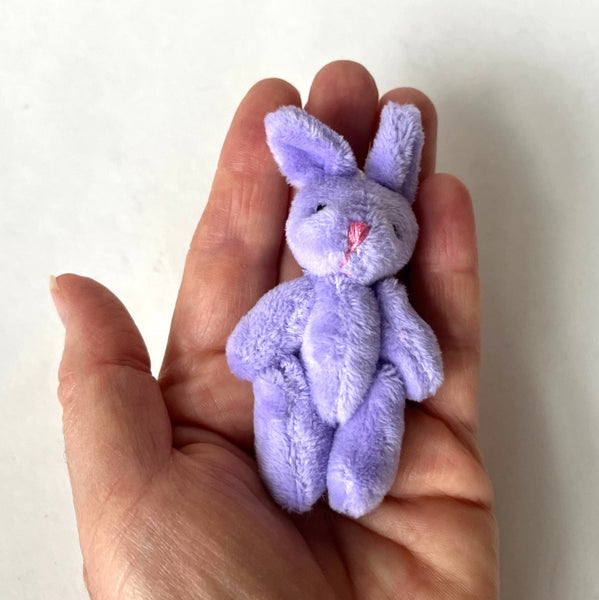 Mini Plush Purple Bunny