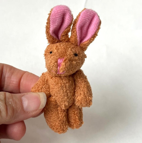 Mini Plush Brown Bunny