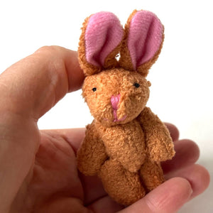 Mini Plush Brown Bunny