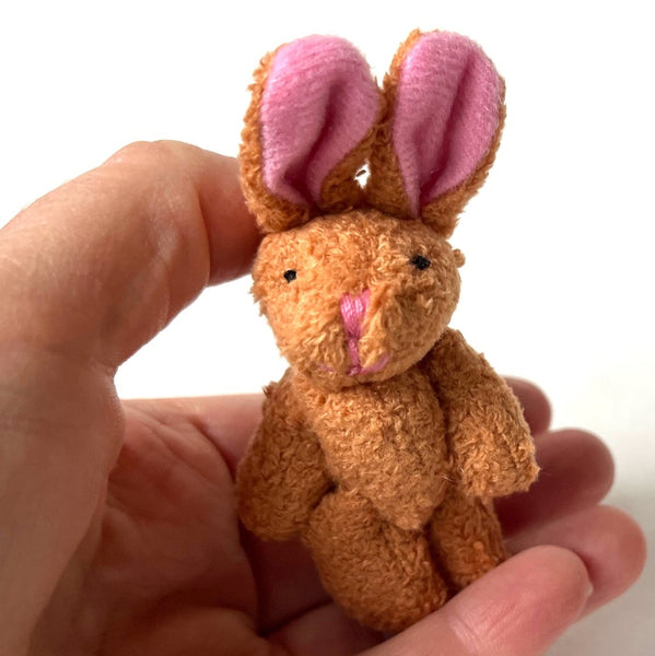 Mini Plush Brown Bunny