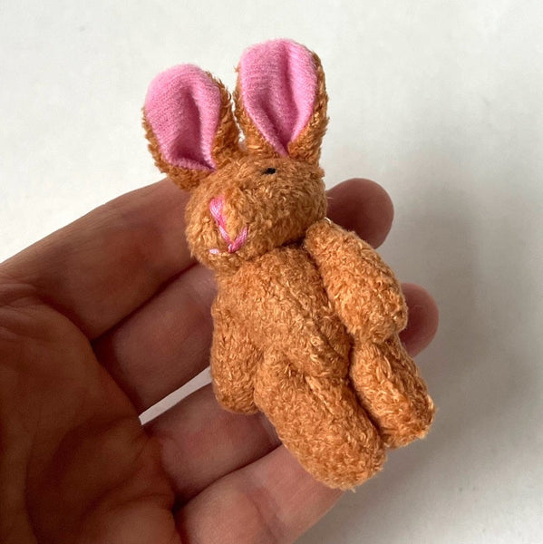 Mini Plush Brown Bunny