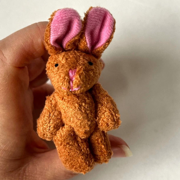 Mini Plush Brown Bunny