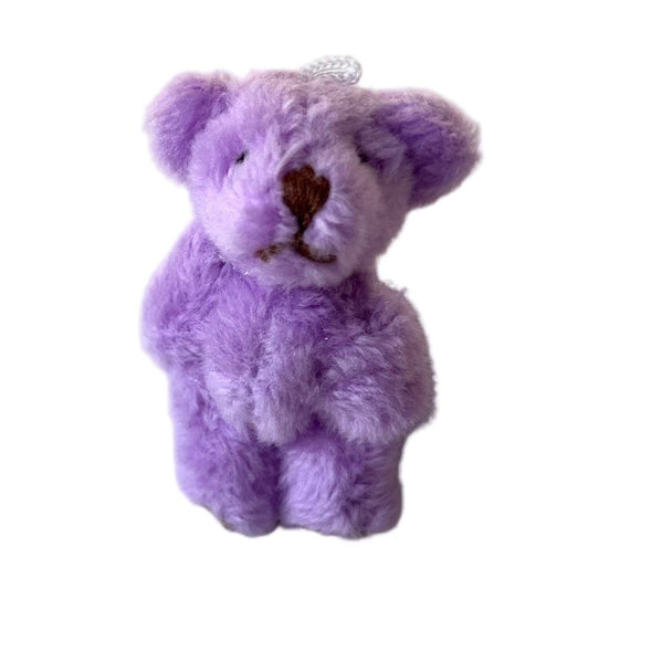 Very Tiny Soft Fuzzy Stuffed Teddy Bear (Lilac)