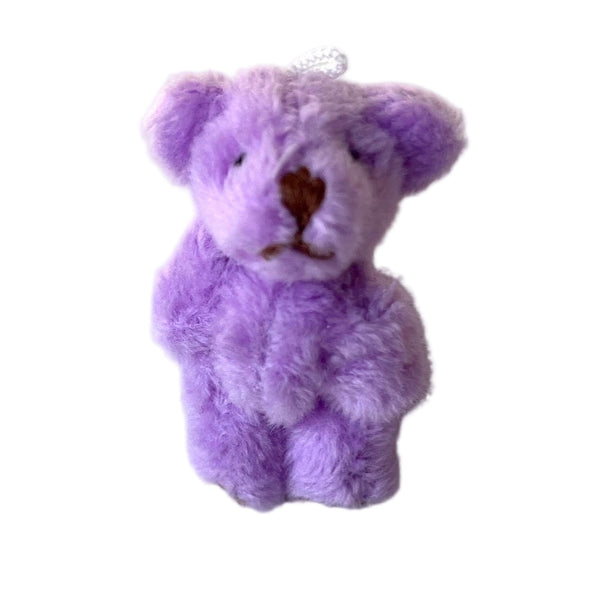 Very Tiny Soft Fuzzy Stuffed Teddy Bear (Lilac)