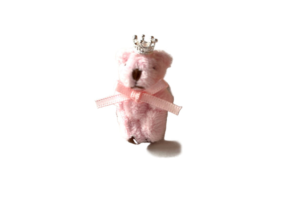 Very Tiny Princess Stuffed Teddy Bear (Pink)