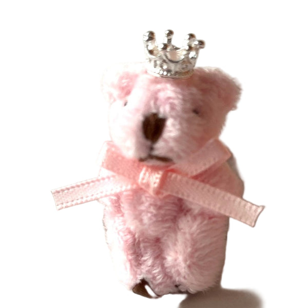 Very Tiny Princess Stuffed Teddy Bear (Pink)