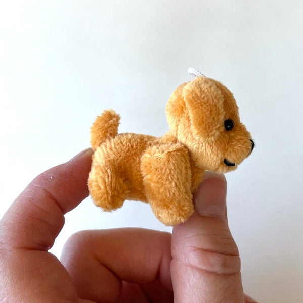 Mini Stuffed Puppy Dog Bag Charm  Ginger