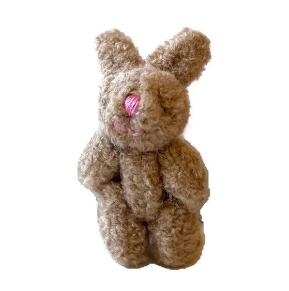Miniature Plush Brown Bunny Rabbit