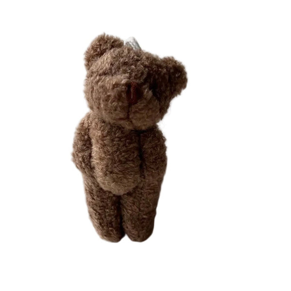 Small Brown Plush Bear Pocket Pal Travel Bear Backpack Charm