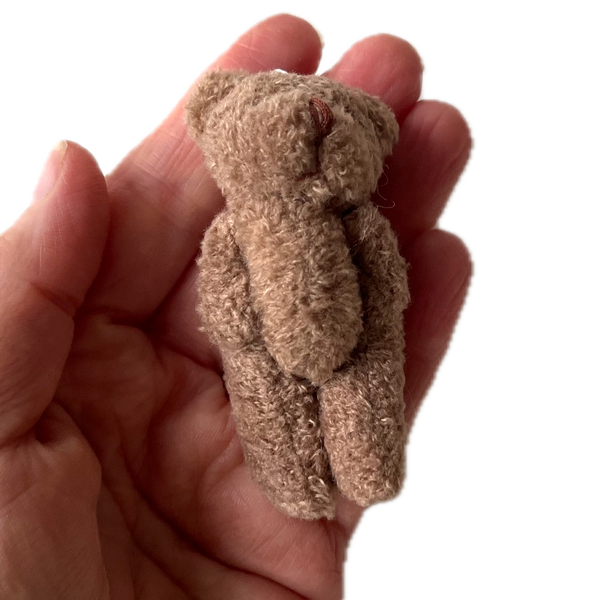Small Brown Plush Bear Pocket Pal Travel Bear Backpack Charm