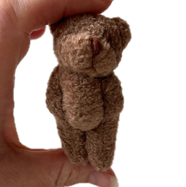 Small Brown Plush Bear Pocket Pal Travel Bear Backpack Charm