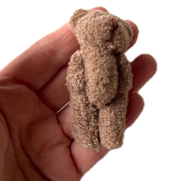 Small Brown Plush Bear Pocket Pal Travel Bear Backpack Charm