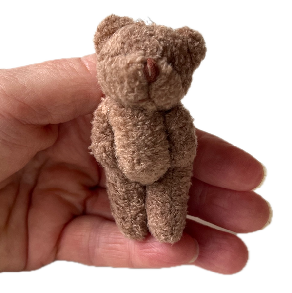 Small Brown Plush Bear Pocket Pal Travel Bear Backpack Charm