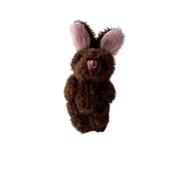Miniature Plush Brown Bunny Rabbit
