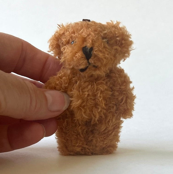 Small Soft Brown Plush Bear Pocket Pal Travel Bear Backpack Charm