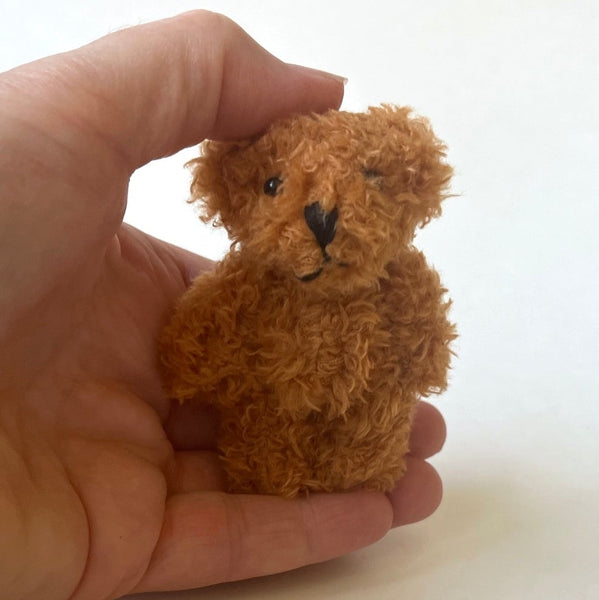 Small Soft Brown Plush Bear Pocket Pal Travel Bear Backpack Charm