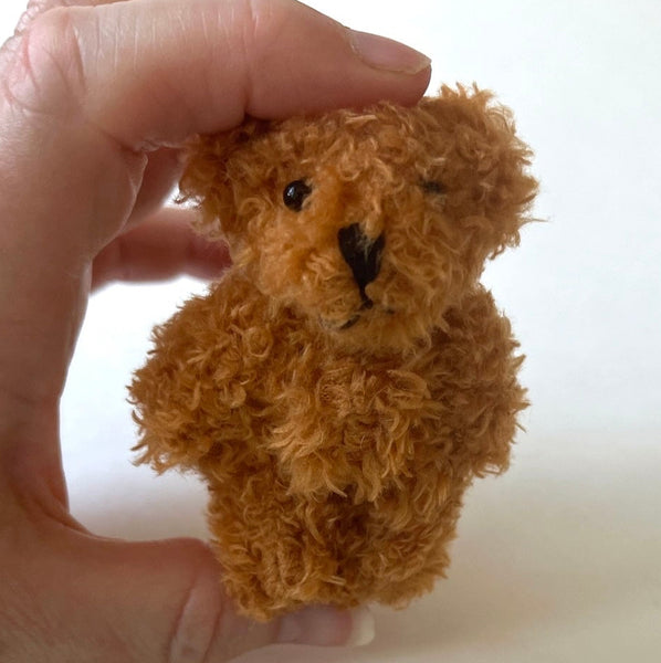 Small Soft Brown Plush Bear Pocket Pal Travel Bear Backpack Charm