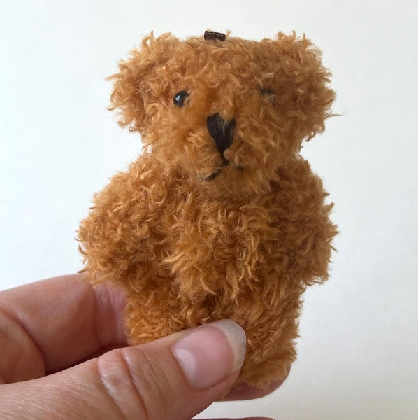Small Soft Brown Plush Bear Pocket Pal Travel Bear Backpack Charm