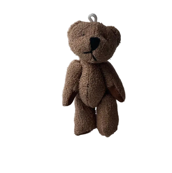 Mini Brown Suede Teddy Bear