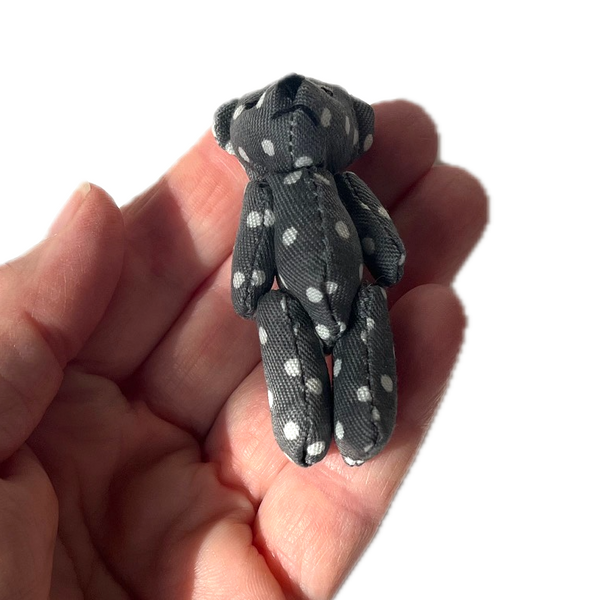 Small Gray Stuffed Teddy Bear