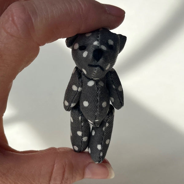 Small Gray Stuffed Teddy Bear