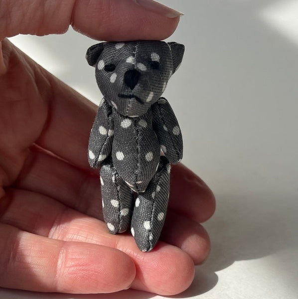 Small Gray Stuffed Teddy Bear