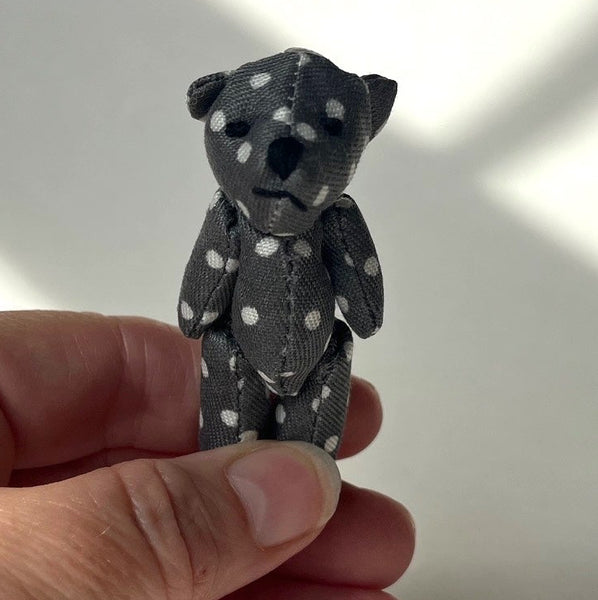 Small Gray Stuffed Teddy Bear