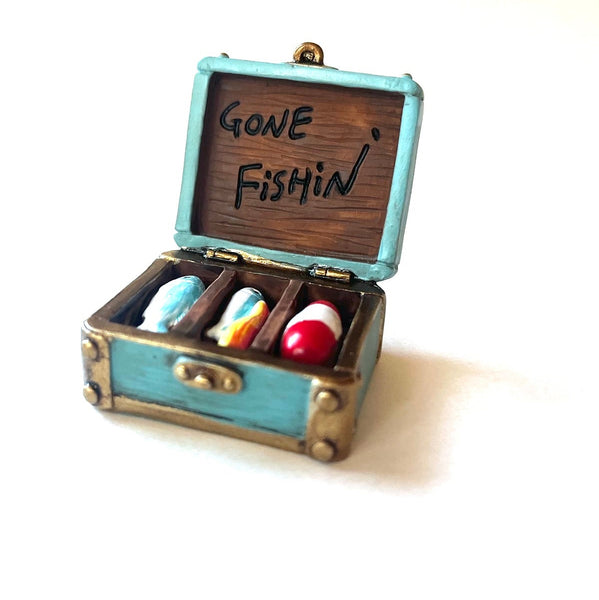 Miniature Blue Tackle Box Fairy Garden  Dollhouse Diorama (Copy)