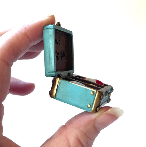 Miniature Blue Tackle Box Fairy Garden  Dollhouse Diorama (Copy)