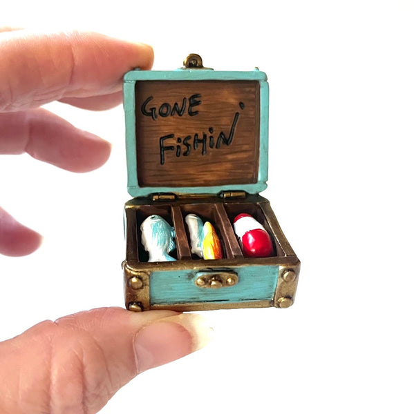 Miniature Blue Tackle Box Fairy Garden  Dollhouse Diorama (Copy)