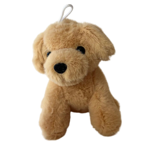 Small Stuffed Lab Puppy Dog Plush Animal Bag Charm  Backpack Keychain Doll Pet