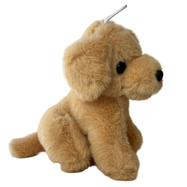Small Stuffed Lab Puppy Dog Plush Animal Bag Charm  Backpack Keychain Doll Pet