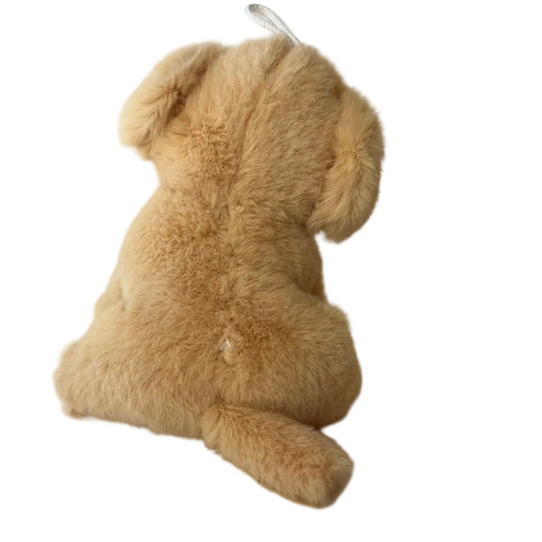 Small Stuffed Lab Puppy Dog Plush Animal Bag Charm  Backpack Keychain Doll Pet