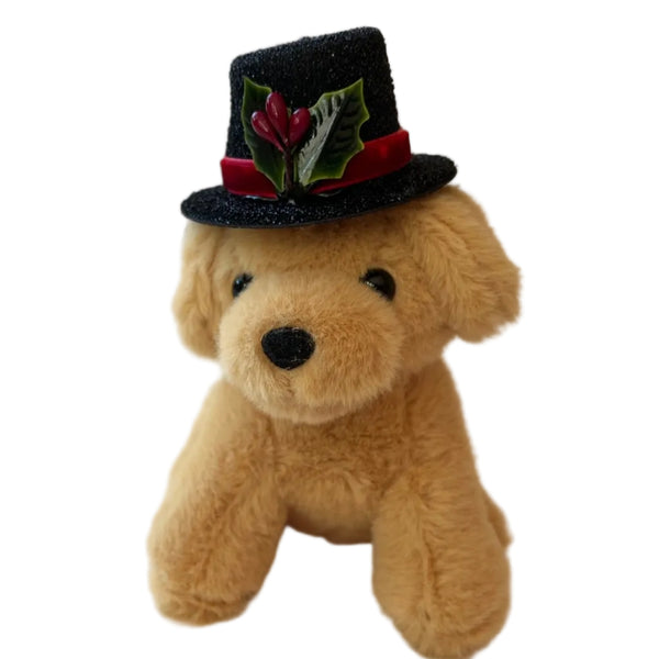 Small Stuffed Lab Puppy Dog Plush Animal Bag Charm  Backpack Keychain Doll Pet