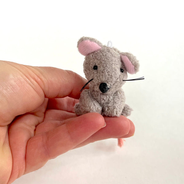 Mini Plush Mouse (Gray)