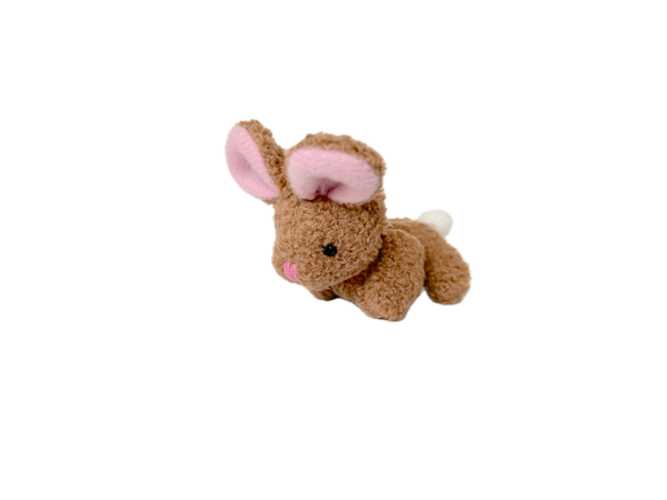 Miniature Plush Bunny Rabbit (Brown)