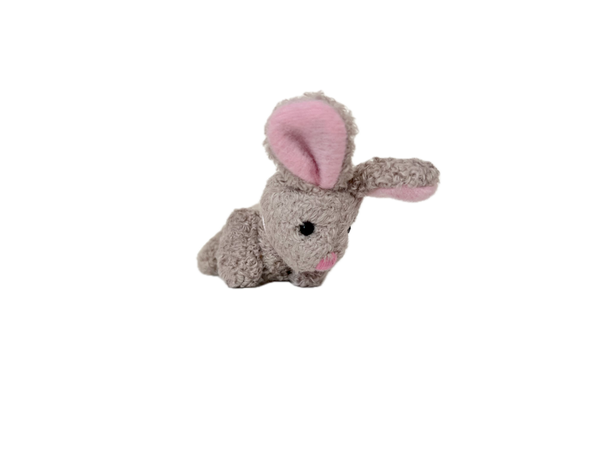 Miniature Plush Bunny Rabbit (Gray)